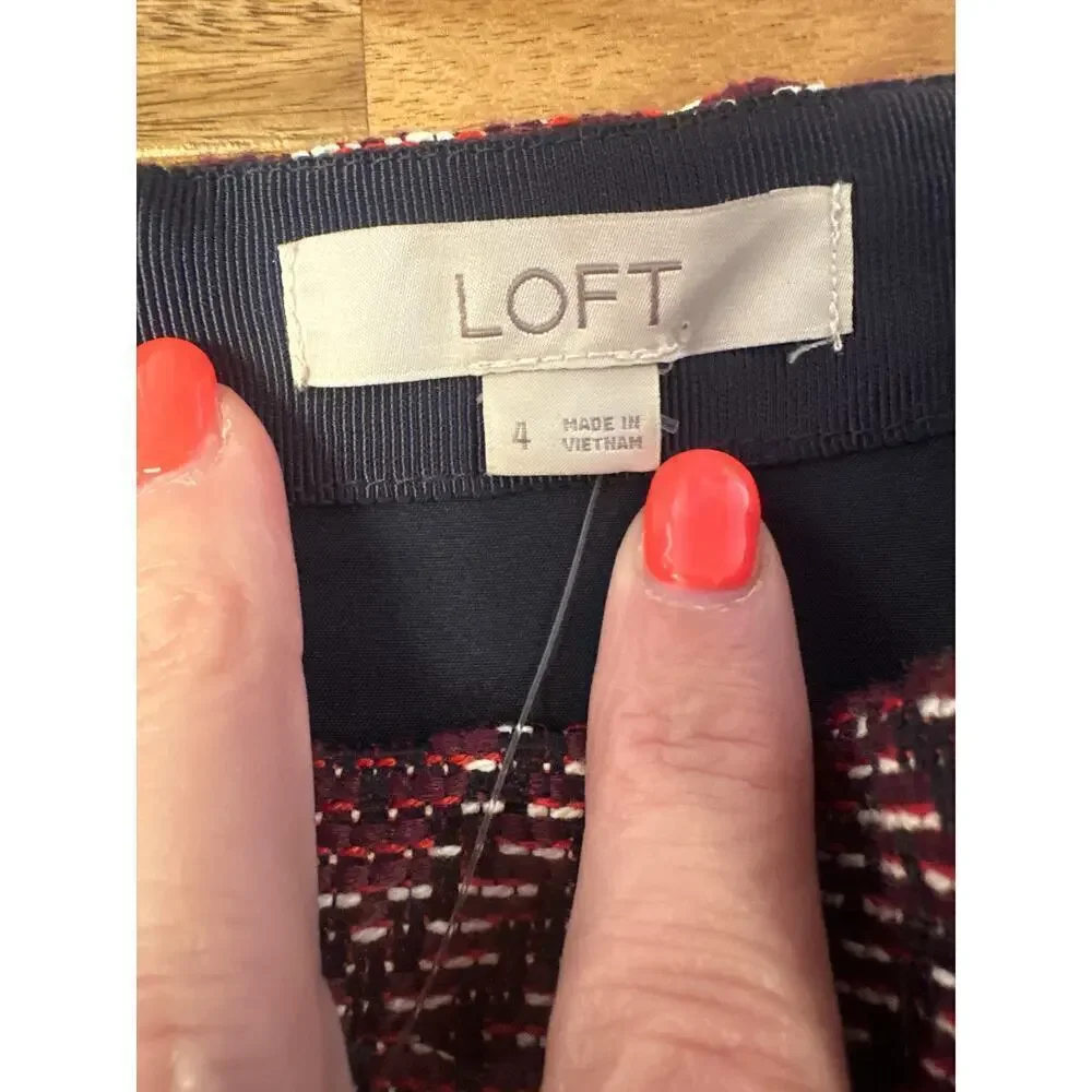 Loft Faux Wrap Tapestry Skirt Women’s Size 4 NWT - Picture 4 of 6